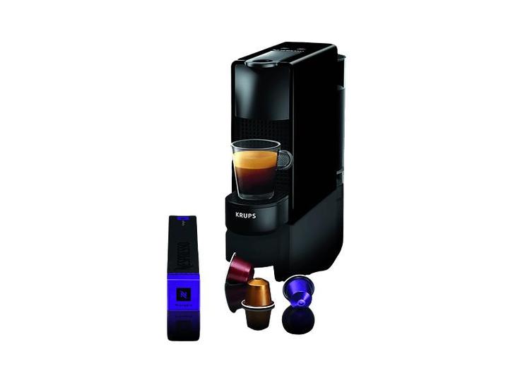 Krups -  Essenza Mini Piano Black - Zwart, Elektronische apparatuur, Koffiezetapparaten, Koffiepads en cups, Nieuw, Afneembaar waterreservoir