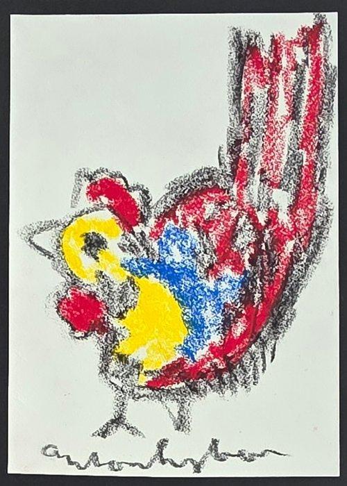 Anton Heyboer (1924-2005) - Kip, Antiek en Kunst, Kunst | Schilderijen | Modern