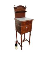 Nachtkastje - Frans antiek - Marmer, Walnoot - Compleet met, Antiek en Kunst, Curiosa en Brocante