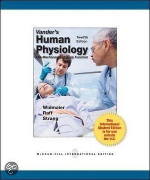 Vanders Human Physiology 9780071222150 Eric Widmaier, Boeken, Overige Boeken, Gelezen, Verzenden