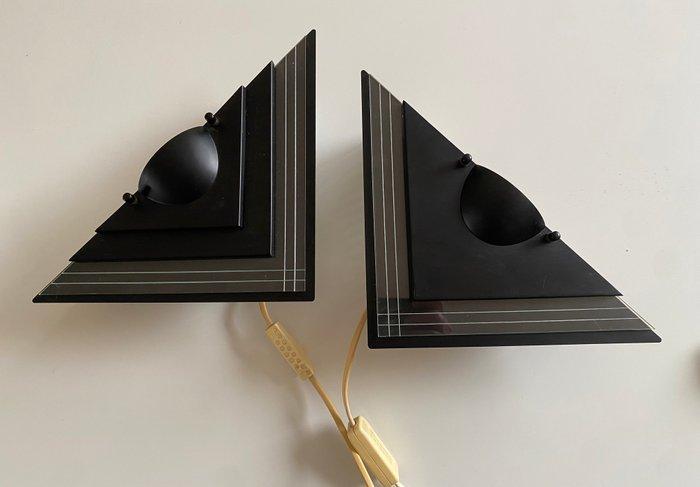 Herda - Wandlamp (2) - Acrylglas, Metaal - Postmodern, Antiek en Kunst, Antiek | Verlichting