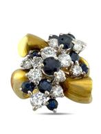 Ring - 14 karaat Geel goud, Vintage 14K Geelgoud 2,56 ct