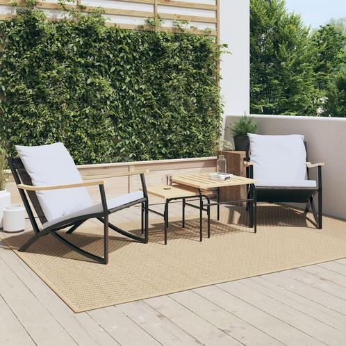 vidaXL Chaises de jardin avec coussins lot de 2 noir, Jardin & Terrasse, Ensembles de jardin, Neuf, Envoi