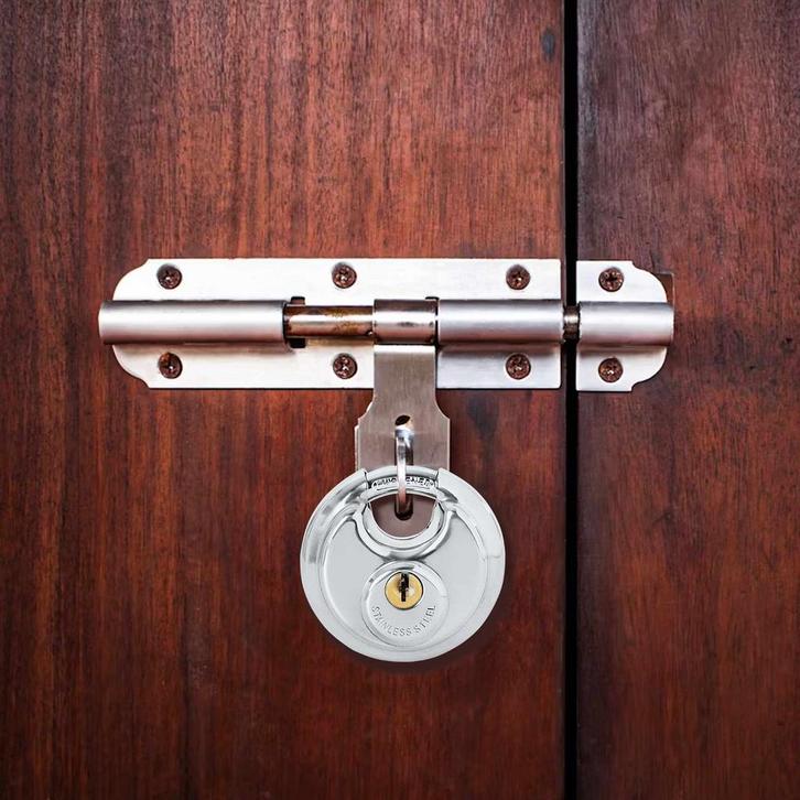 vidaXL Discusloten met sleutels Zilver Roestvrij staal, Doe-het-zelf en Bouw, Hang- en Sluitwerk, Nieuw, Verzenden