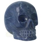 Blauwe kwarts kristallen schedel 741 gram