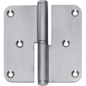 Intersteel Paumelles DIN links afgerond 3,5x3,5 rvs, Doe-het-zelf en Bouw, Hang- en Sluitwerk, Ophalen of Verzenden