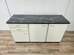 Credenza - Hout, Metaal, Multiplex - Vintage credenza in