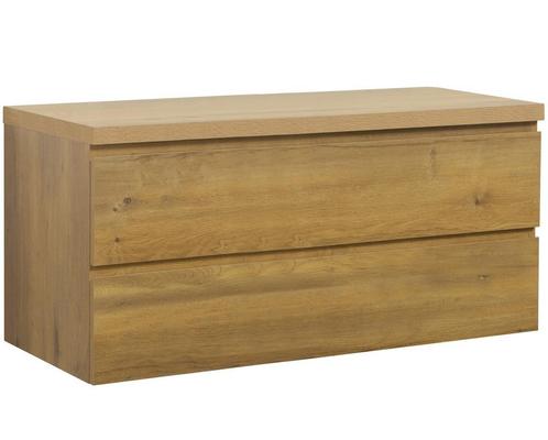Wastafelkast Angela 120 x 48 cm Eiken Wastafelmeubel, Huis en Inrichting, Badkamer | Badkamermeubels, Nieuw, Verzenden