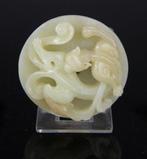 Chinese Carved Disc Bi - Jade (ongetest) - China, Antiek en Kunst