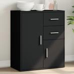 vidaXL Dressoir 60x31x70 cm bewerkt hout zwart, Huis en Inrichting, Verzenden, Nieuw