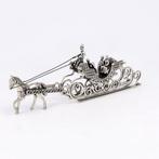 J. Weeda Caleche - Personnage miniature - Argent 835