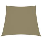 vidaXL Zonnezeil trapezium 2/4x3 m oxford stof beige, Verzenden, Nieuw