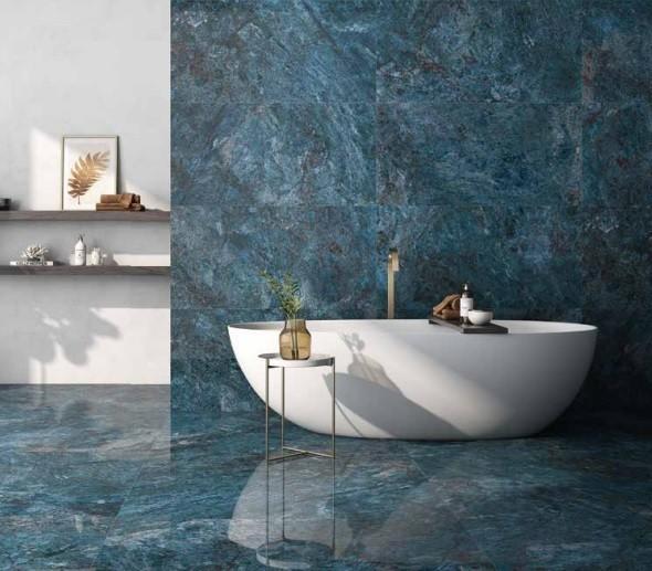 Lux Kiano Azzuro ( Blauw ) 120x120 Hoogglans Vloertegels /, Doe-het-zelf en Bouw, Tegels, Ophalen of Verzenden