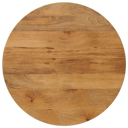 vidaXL Tafelblad rond Ø 90x3,8 cm massief ruw mangohout, Huis en Inrichting, Tafelonderdelen, Nieuw, Verzenden