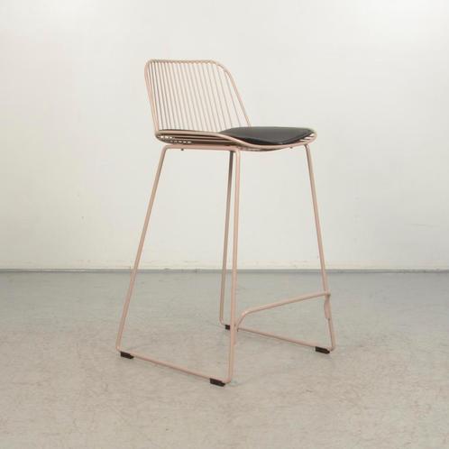 Barkruk Bergen - Taupe - Ringpoot, Huis en Inrichting, Stoelen, Gebruikt, Ophalen of Verzenden