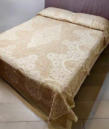 Couverture - 266 cm - 230 cm - Couvre-lit en dentelle de