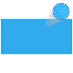 vidaXL Zwembadzeil rechthoekig 549 x 274 cm PE blauw, Verzenden