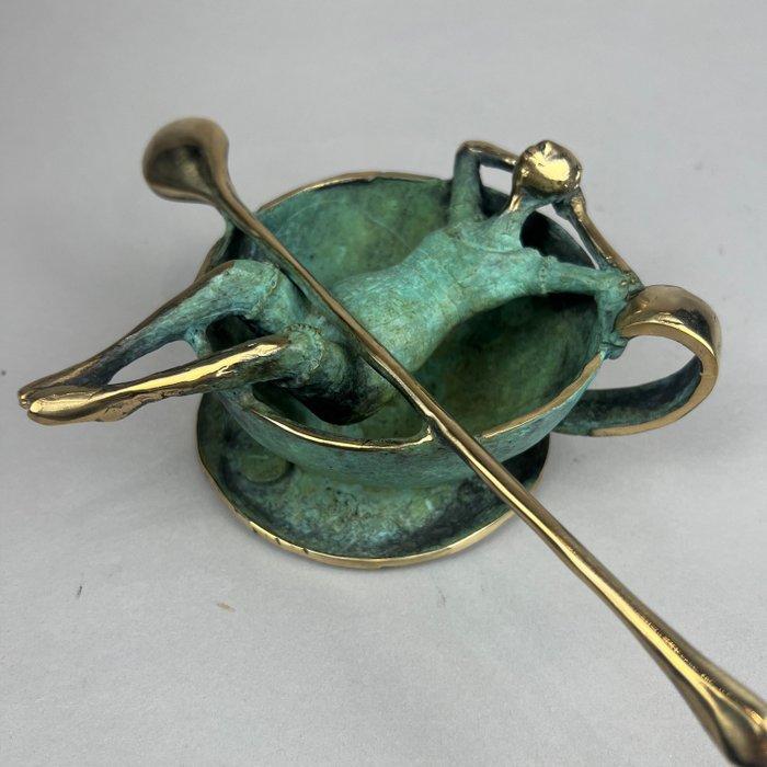 Iwa Kraj - The relaxing time- btonze, Antiek en Kunst, Kunst | Designobjecten