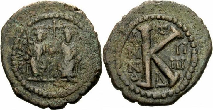 Byzanz Justin Ii Halbfollis Antiochia Theoupolis 569/570..., Postzegels en Munten, Munten en Bankbiljetten | Verzamelingen, Verzenden