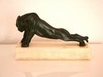 Oskar Waldmann (1856-19) - sculptuur, Panther and Tiger -, Antiek en Kunst, Antiek | Meubels | Stoelen en Sofa's