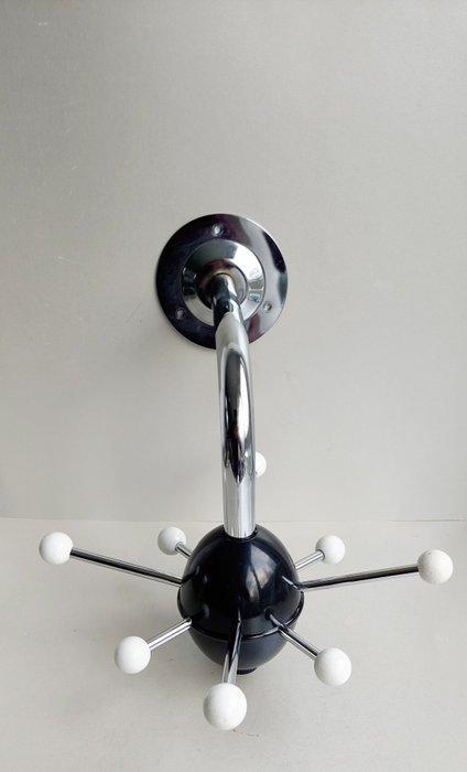 Kapstok - Sputnik Atomium, - Metaal, Hout - Vintage kapstok, Antiquités & Art, Curiosités & Brocante