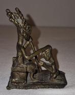 Ashanti-beeldhouwkunst in brons - Scène van koninklijke, Antiek en Kunst