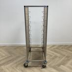 Tweedehands Hupfer dienbladen afruimwagen, (hxbxd) 163x53x83