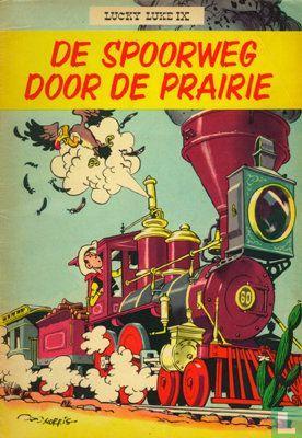 Lucky Luke - De spoorweg door de prairie - 1957, Boeken, Stripverhalen, Gelezen, Eén stripboek, Verzenden