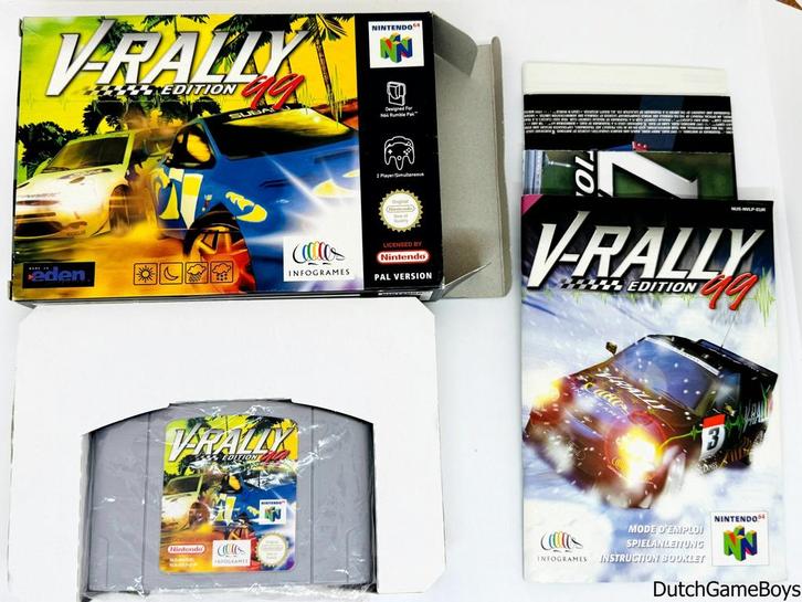 Nintendo 64 / N64 - V-Rally - 99 Edition + Poster - EUR, Games en Spelcomputers, Games | Nintendo 64, Gebruikt, Verzenden