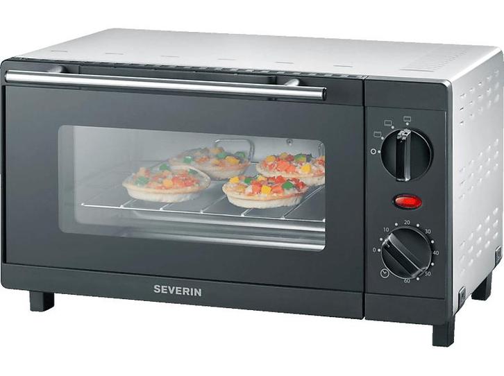Severin -  Verwarmings Mini Oven  - Zwart, Elektronische apparatuur, Ovens, Nieuw, 60 cm of meer, 60 cm of meer, Verzenden