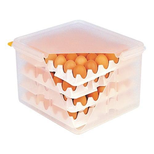Eierbewaardoos kunststof | Incl 8 eierhouders cap. 120 |, Zakelijke goederen, Horeca | Keukenapparatuur, Nieuw in verpakking, Verzenden