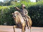 sculptuur, Napoleon bon - 24 cm - BRONS MARMER