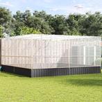 vidaXL Volière 418x414x212 cm staal zilverkleurig, Verzenden