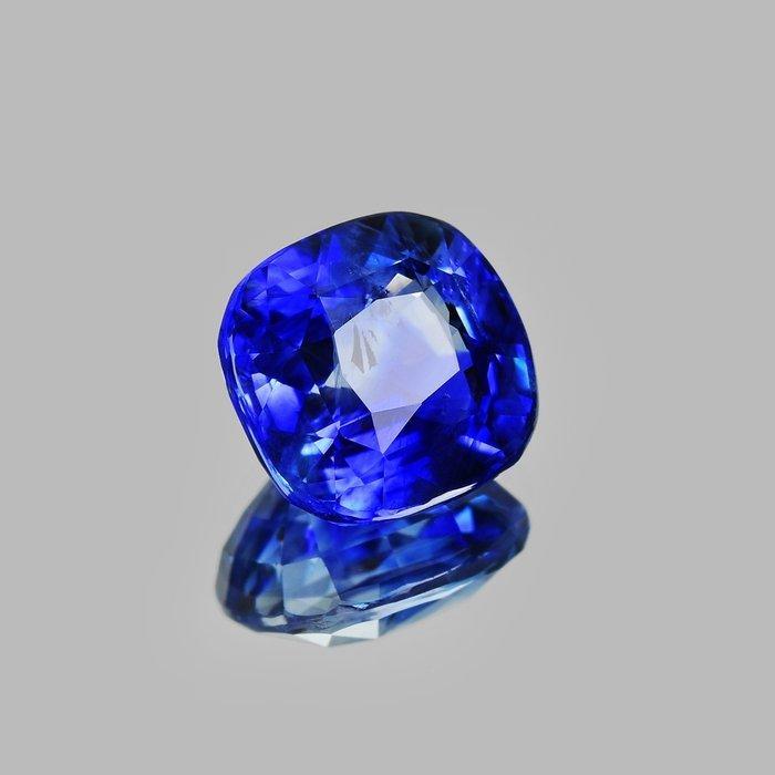 1 pcs Blauw Saffier - 2.11 ct - Bellerophon Gemlab - Ceylon, Handtassen en Accessoires, Edelstenen
