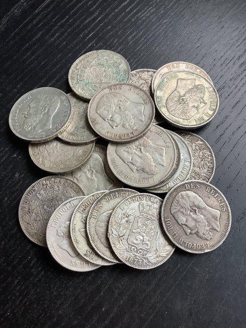 België. Leopold II. 5 Francs 1868-1873  (Zonder, Postzegels en Munten, Munten | Nederland
