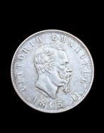 Italie, Royaume Vittorio Emanuele II. 2 Lire 1863 Stemma, Postzegels en Munten