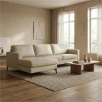 Leren hoekbank Match - 2 zits + longchair, Huis en Inrichting, Bohemian, Industrieel, Modern, Scandinavisch, Nieuw, Ophalen of Verzenden