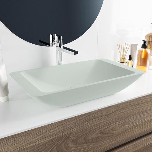 MONDIAZ TOPI Waskom solid surface 60cm kleur Greey / Greey, Doe-het-zelf en Bouw, Sanitair, Overige typen, Nieuw, Ophalen of Verzenden