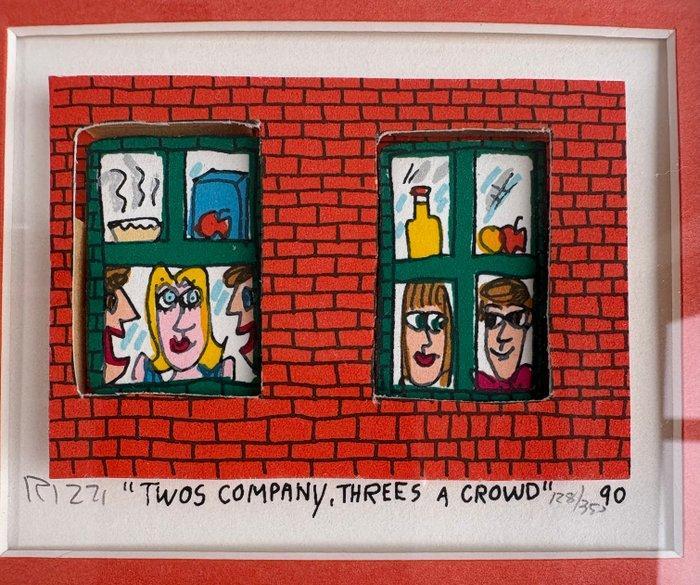 James Rizzi (1950-2011) - Two’s Company, Three’s a Crowd, Antiquités & Art, Art | Objets design