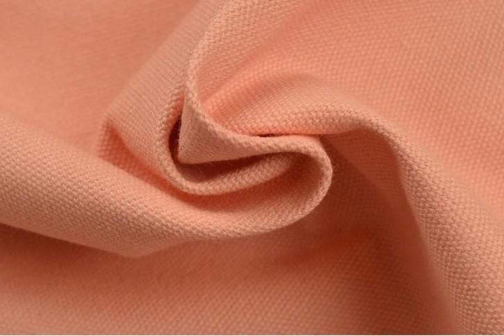 10 meter canvas stof - zalmroze - Katoenen stof, Hobby en Vrije tijd, Stoffen en Lappen, 120 cm of meer, 200 cm of meer, Roze