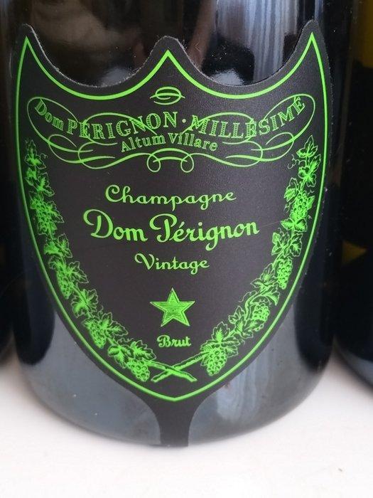 2015 Dom Pérignon, Luminous - Champagne Brut - 3 Bouteilles, Verzamelen, Wijnen