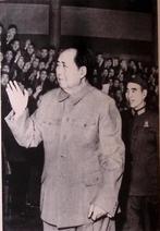 Mao Zedong zwaait naar publiek (lijst optie), Verzamelen, Militaria | Tweede Wereldoorlog, Verzenden, Foto of Poster
