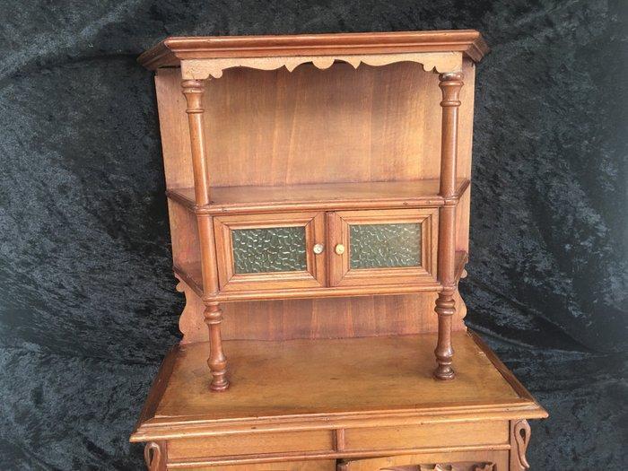 Uniek antiek miniatuur deux-corps kastje - Poupée mooi, Antiquités & Art, Antiquités | Jouets