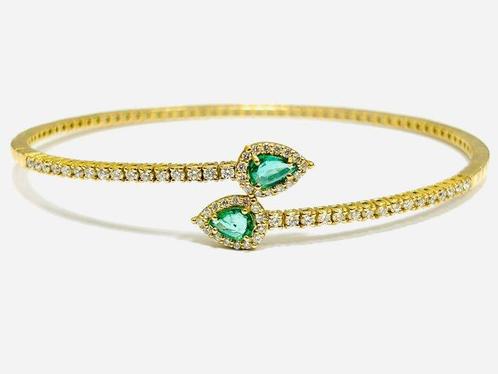 Armband - 18 karaat Geel goud - 3.80ct. tw. Diamant, Handtassen en Accessoires, Armbanden