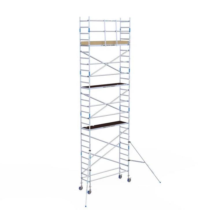 ALX rolsteiger 75 x 9,2m WH met voorloopleuning, Doe-het-zelf en Bouw, Steigers, Rolsteiger of Kamersteiger, Nieuw, 5 meter of hoger