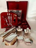 Art Deco Toiletset - Vachettaleer, Antiek en Kunst