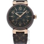 Louis Vuitton - Tambour GM Monogram Watch 1.3 Brown & Gold, Handtassen en Accessoires, Nieuw