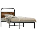 vidaXL Bedframe zonder matras bewerkt hout gerookt eiken, Verzenden, Nieuw