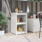 vidaXL Buitenkeuken Kast Wit 55x55x92 cm Massief Grenenhout, Huis en Inrichting, Verzenden, Nieuw