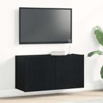 vidaXL Tv-meubel 80x30x41 cm bewerkt hout zwart eikenkleurig, Verzenden, Nieuw